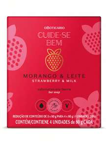 Eudora Kit Sabonetes em Barra Cuide-se Bem Morango e Leite 4x80g Cada - Milk - Visão 2