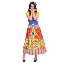 Adult Rainbow Circus Clown Costume For Women Funny Joker Girls Birthday Carnival Party Outfit Sweet Clothes - Women's - View 4