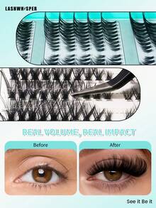 DIY睫毛嫁接套装睫毛粘合剂和密封剂簇状睫毛胶水防水持久睫毛粘合剂密封剂化妆工具 - 彩色 - 查看 4