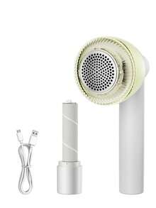 HYUNDAI 电动除毛器，带粘毛滚筒、织物剃毛器和除毛器，便携式织物修剪器，适用于衣物、床上用品、家具、地毯、沙发、清洁用品、清洁工具 - 綠色 - 查看 1