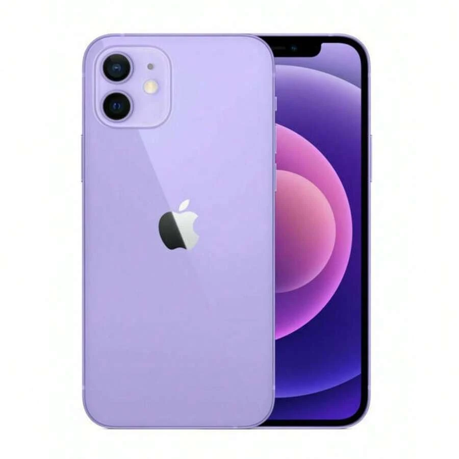 Refurbished Apple IPhone 12 A2172 (Fully Unlocked) 64GB Purple (Grade A) - Màu tím - Hạng A - Xem 1