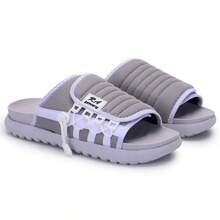 Asuna 3.0 Casual Polyester Lace-Up Outdoor Slippers - Gray With White - View 3