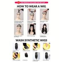 Half Black White Wig With Bangs Women Girls Short Curly Wavy Wig Black And White Hair Wigs Halloween Cosplay Costume Party Wig - Ombre - View 8