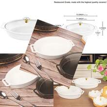 Trays - Oval White Without Shelf - View 3
