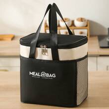 Multi-Function Insulated Lunch Bag, Large Capacity Thick Aluminum Foil Lunch Box, Suitable For Students, Portable Picnic Lunch Tote - Bento Bag - View 8