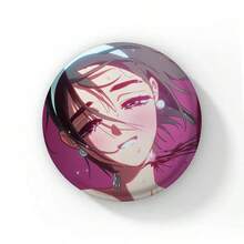 58毫米可爱卡通女孩苏阿软扣胸针，外星人动漫舞台苏阿TILL IVAN胸针，Mizi Luka徽章别针，硬币胸针，背包装饰，圆形徽章，包包帽子配饰礼品 - 58 mm - 查看 14