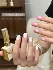 XEIJAYI 1支装 15ml 凝胶指甲油 半永久 UV 凝胶指甲油 适用于美甲 可卸 UV LED 指甲油 美甲 DIY 家庭沙龙 女士礼物 - 粉色 - 查看 3