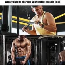 Cable de polea de fitness, sistema de polea ajustable para gimnasio en casa, cable de repuesto para accesorios de máquina de poleas, cable de polea grueso de 5 mm, Ajustable Cable De Polea Fitness De Gimnasio En Casa - Negro - Ver 6