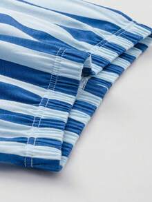 Balabala Kids Pajama Set, Pure Cotton, Lightweight Air-Conditioning Loungewear For Summer - Blue Tint - View 5