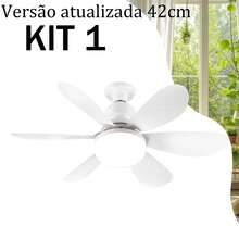 Large 42cm Ceiling Fan With Six Blades And Integrated Light. LED Lights. Remote Control, Quiet Operation, E27 Socket, High Efficiency And , Easy Installation. Modern Minimalist Style. Ceiling Fan. Fan. Fan With Lights. - 42cm - View 9