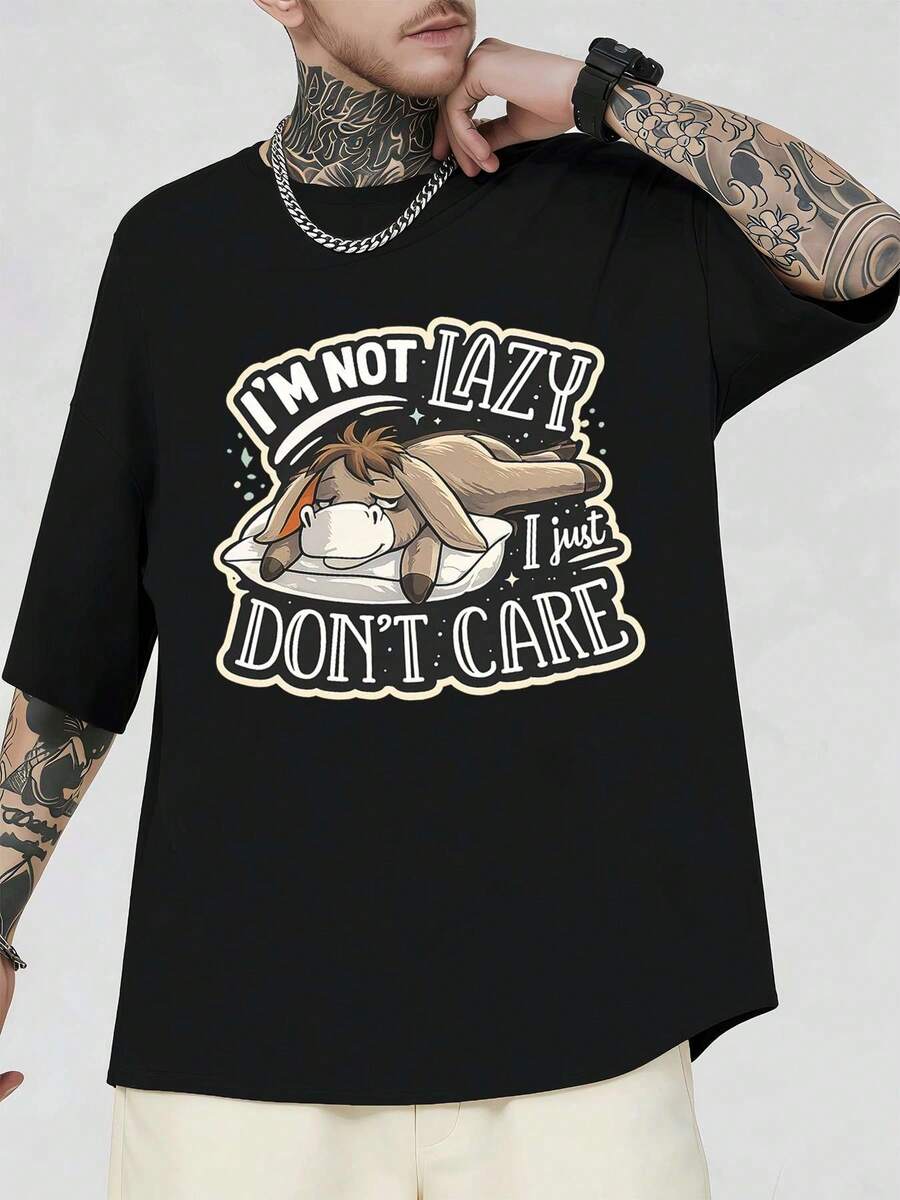 T-shirts pour hommes - Noir - Voir 1