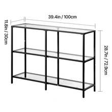 Percheros de entrada - 102 cm (40 pulgadas), negro, cristal, 3 piezas - Ver 10