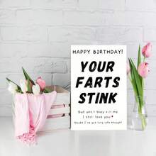 1Pc Fun Birthday Cards, Suitable For Boyfriends, Husbands, Girlfriends, Wives, And Fiancé , Birthday Cards For Him Or Her, Humorous Birthday Cards With Envelopes, Gifts For Women And Men - Multicolor - View 5