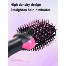 Hair Dryer Hot Air Brush Styler And Volumizer Electric Ion Blow Dryer For All Hair Types Straightener Curler Comb Roller One Step Operation Black With Red Compression Wave Curling Iron, Convenient & Comfortable Styling, Negative Ion Hair Curler, Comfortable Grip Curling Iron - 查看 6