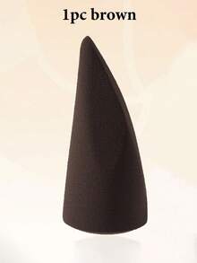 2 piezas de esponjas de maquillaje, forma cónica angulada, sin látex, de doble cara, regalo de Navidad y relleno económico para calcetín navideño, disponible en negro y marrón - Multicolor - Ver 9