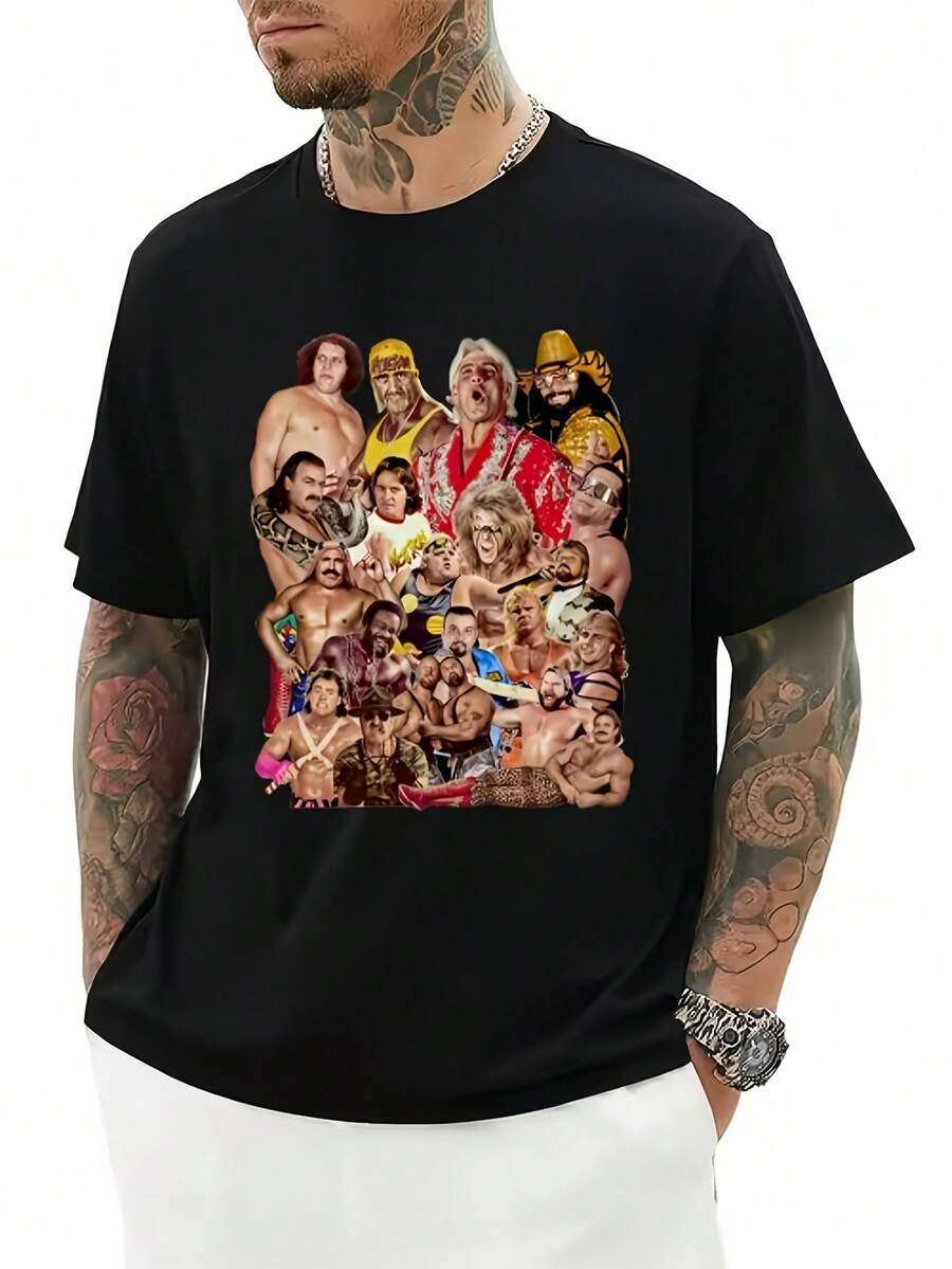 Men Outdoor Tees & Tanks - Black - View 1