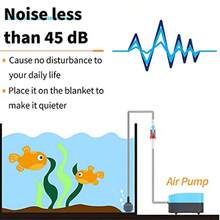 Pawfly Aquarium 15-40 GPH Compact Air Pump Quiet Oxygen Aerator Pump With Air Stone/Na Bio Sponge Filter Airline Tubing And Check Valve Accessories For 3-20 Gallon Buckets And Fish Tanks - Màu xanh da trời - Xem 5