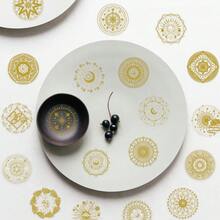 50张魔法日月烫印PET贴纸，适用于行李箱、滑板、笔记本电脑、冰箱、手机、汽车装饰DIY贴纸 - 1 Set - 查看 11