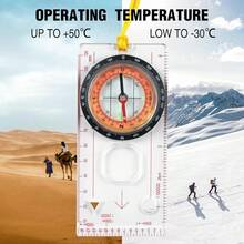Multifunctional Military Sighting Navigation Compass With Inclinometer | Impact Resistant & Waterproof Compass For HiFKing, Camping - EK40-8 - View 7