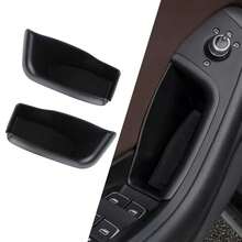 Caja de almacenamiento para puerta delantera de coche, 2 uds., para A6L A6 2012 2013 2014 2015 2016 2017 2018, contenedor de puerta interior ABS, funda, soporte Acc HWNV - A - Ver 4
