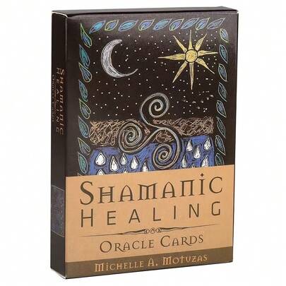 1 Set [Shaman Healing Oracle Cards] English Version Oracle Card Set - Spiritual Divination Card Set For Oracle Party Games, Shaman Ritual Card Games, 44 Healing Oracle Cards