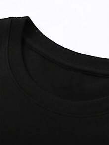 Disney 1 [Authorized] Men's T-Shirt Men's Black Casual Summer T-Shirt-Full Of Dynamic Toy Story Pattern, Green Cute Cartoon Pattern Design, Regular Version, Machine Washable, Suitable For Sports, Travel And Gifts, - 黑色 - 查看 3