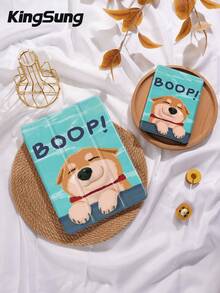 Kingsung Husă pentru tabletă cu model Dog BOOP, compatibilă cu iPad 9.7/10.2/10.5/10.9/12.9/Pro 11, a 10-a generație, compatibilă cu Samsung Galaxy Tab S6 Lite de 10.4 inci, compatibilă cu Kindle Paperwhite a 12-a generație 2024, Kindle (a 11-a generație) versiunea 2022, protecție moale la cădere, suport inteligent/trezire/oprire automată - Multicolor - Vizualizare 9