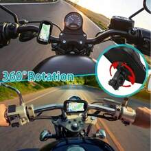 1pc IPX6 Waterproof Motorcycle Phone Bag With Sun Visor, Universal Touchscreen Handlebar Phone Holder, 360° Rotatable Shock-Absorbing Phone Stand Suitable For 4.7-7.2 Inch Phones, Rain/Dust-Proof Motorcycle Bicycle Electric Bike Riding Outdoor Travel Commute Accessory - Multicolor - View 5