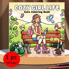 Comfort Girl Coloring Book, Suitable For Friends, Couples, And Family, Ideal For Ages 14+, Parties, Valentine's Day, Birthdays And Other Holidays. For Painting And Learning - White - View 6