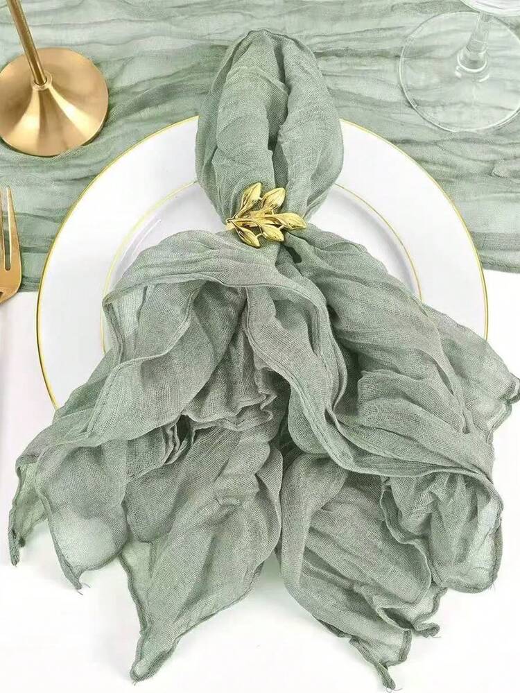 12Pack Dusty Blue Cheesecloth Table Runner 120Inch Boho Gauze Cheese Cloth Table Runners For Wedding Party Baby Shower Birthday Home Decor - Baby Blue - View 15