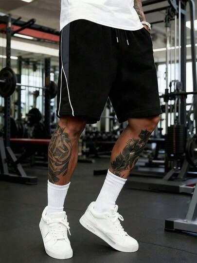 1pc Men's Casual Solid Color Cargo Sweatpants, Versatile Loose Fit Pants For Daily Commute, Outdoor, Running, Streetwear, Workout, Fitness, Leisure, Summer