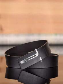 Minimalist Men's Hollow T-Letter Alloy Buckle Belt, Retro Men's Casual Versatile Belt, Suitable For Middle-Aged And Young Adults - Multicolor - View 6