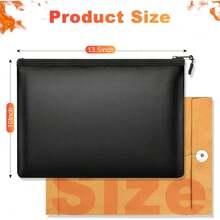 Fireproof Money Bag, 13.5 X 10 Inch, Fire Proof Bag For Documents, Waterproof Travel Document Holder & Organizer For Cash, Passport, Credit Cards - Portable Fire Resistant Pouch For Home,41422413 - Multicolor - View 5