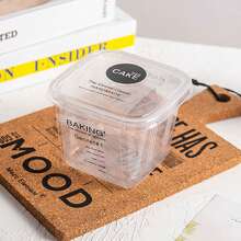 10/50个装迷你盒蛋糕礼品托盘塑料马卡龙巧克力包装透明小饼干派对零食盒 - 彩色 - 查看 20