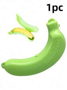 1/3pcs Banana Storage Box, Plastic Banana Holder Container, Outdoor Travel Lunch Fruit Storage Box, Cute Banana Box, School Picnic Camping, Gift For Her, Gift For Him, Easter, Valentine's Day, Spring - Multicolor - View 5