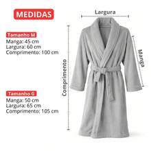 Corttex Microfiber Bathrobe - Premium Comfort And High Absorption - Warm And Super Soft Bathrobe - Xanh đậm - Xem 5