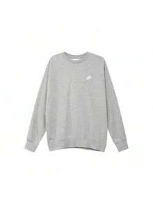 Sudadera de cuello redondo casual de Nike Sportswear Club, , hombre, gris - Gris - Ver 11