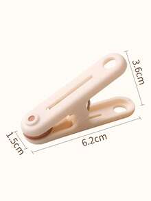 12pcs Seamless Windproof Clips, Plastic Clothespins For Hanging Clothes, Socks, Prevent Fading During Drying - 12-piece Pack - View 12