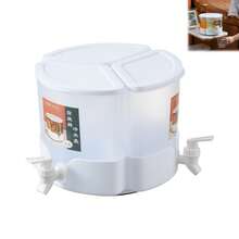 Rotating Cold Water Jug With Tap Fridge Optimized Multi Functional Cold Brew Beverage Dispenser 2L - White - View 10