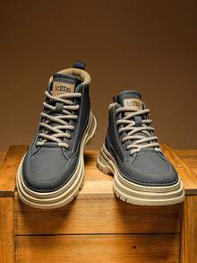 Multifunctional Casual Shoes, Men's Shoes, Fashionable Boots, Outstanding Appearance And Comfortable - Grey - View 3