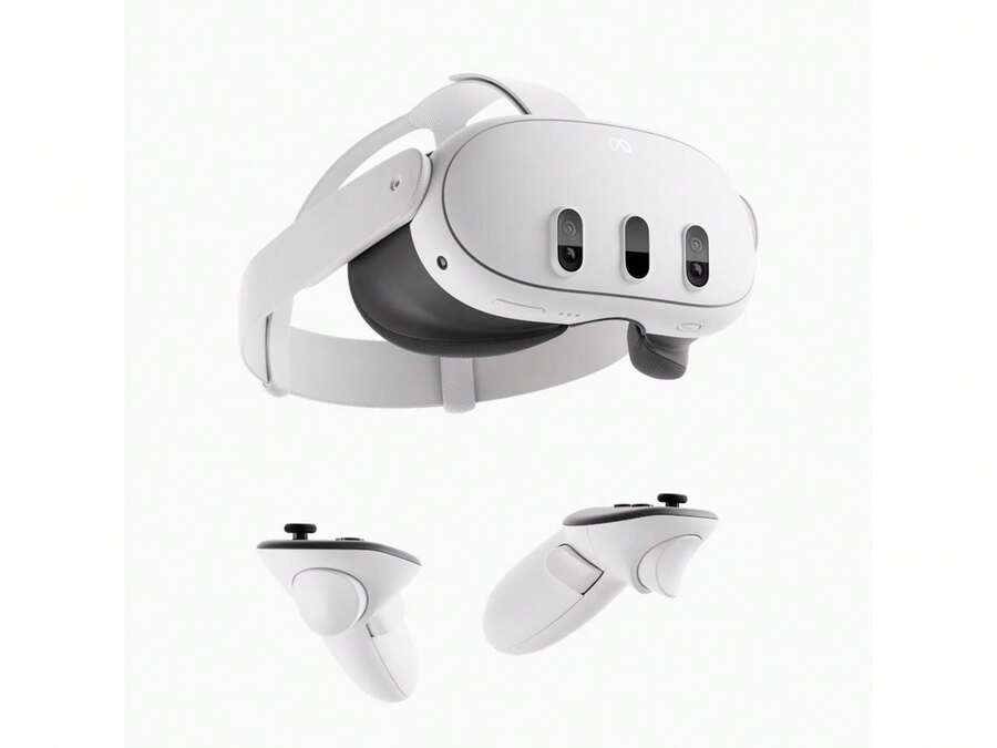 Meta Quest 3 512GB | VR Headset - Thirty Percent Sharper Resolution - 2X Graphical Processing Power - Virtual Reality Without Wires - Access To 40+ Games With A 3-Month Trial Of Meta Horizon+ Included - White - View 1