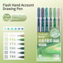 闪光/夜光特效绘图笔 PLUS，色彩鲜艳，闪光效果梦幻，闪粉细腻均匀，为您的作品增添闪亮质感，1.0mm 不锈钢加粗笔尖，出墨稳定流畅，色彩丰富多样，适用于勾线、着色、边缘处理，满足更多绘画需求。 - 閃光特效繪畫手帳筆 - 查看 20