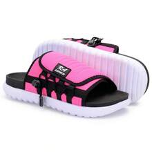 Asuna 3.0 Casual Polyester Lace-Up Outdoor Slippers - Pink Sole White - View 3