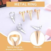 4pcs Braiding Assist Hair Partition Rings, Nail Tip Scraper Boards, Hair Partition Selection Partition Tools, For Braiding Accessories, Cosplay, Manicure, Holiday Parties For Barber Salon Beauty Travel Essential,Hair Products, Home Sleeping Bath Decor Hair Styling Kit Hair Tool Kit,Summer - Multicolor - View 2