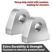 1" Thickness Version Of Steel Part Weld On Recovery Shackle Clevis Mounts Kit - B - View 6