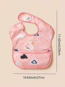 1pc Baby Sleeveless Bib, Infant Feeding Smock To Prevent Stains - Multicolor - View 4