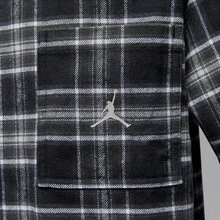 Jordan Men's AS M J BRK FLANNEL GFX LS Woven Long Sleeve Shirt IF1858-010 - Black - View 4