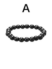 朋克风铆钉手链，皮革铆钉手链套装，Y2K铆钉腕链配饰 - 黑色 - 查看 10