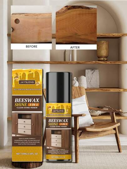 JAYSUING Beeswax Furniture Polish, Furniture Polishing & Scratch Repair Care Spray