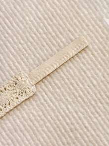 Clip de chupete de encaje con diseño de oso bebé, cadena de chupete para bebé, correa antiperdi da para juguete de dentición de bebé - Multicolor - Ver 6